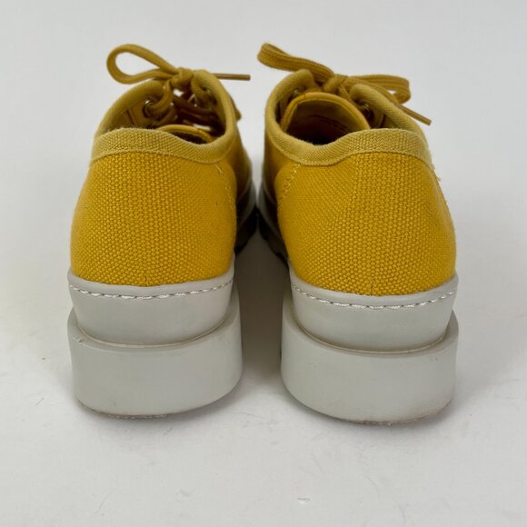 Camper Brutus Yellow Canvas Lace-Up Sneakers, Size 9 - Picture 4 of 12
